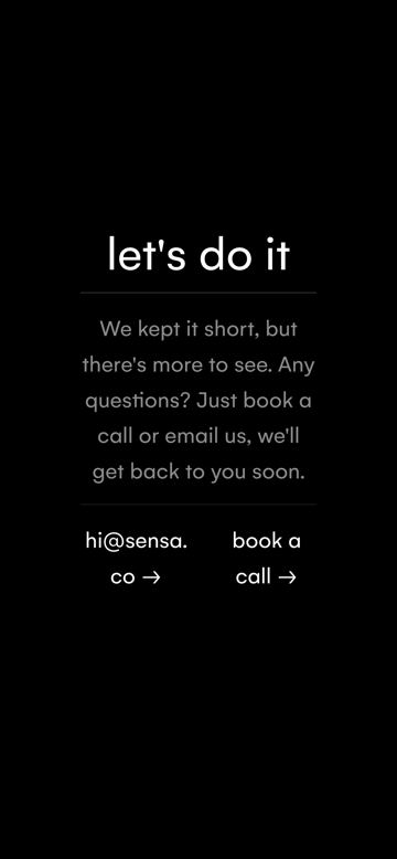 sensa web - contact